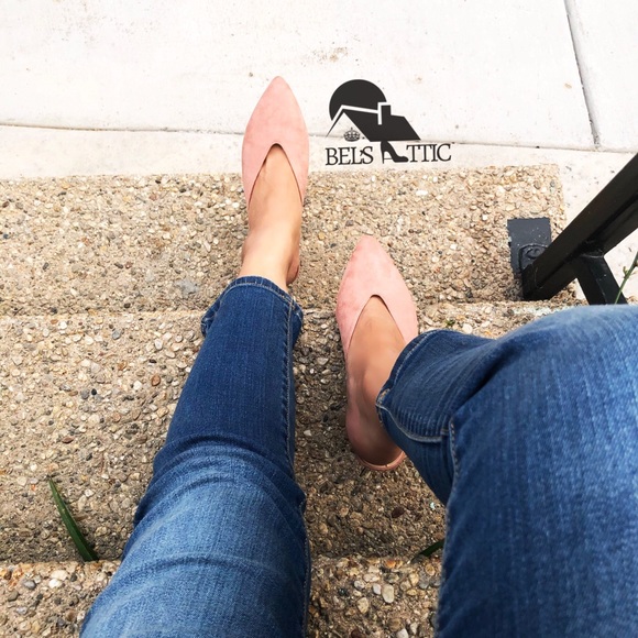 Blush Pink Kitten Heel Pumps - Picture 4 of 6